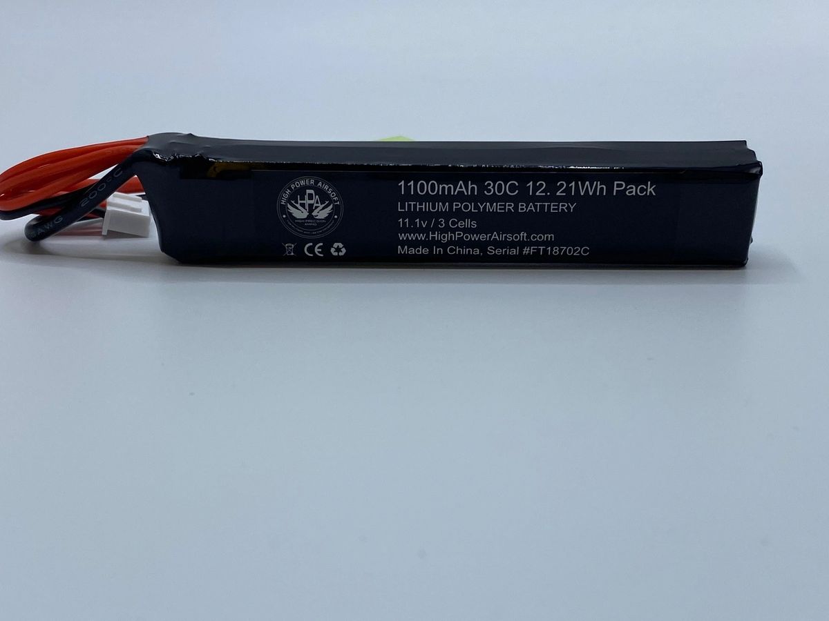 HPA 11.1V STICK 1100 MAH 30/50C BURST LIPO BATTERY
