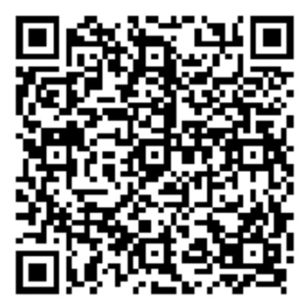 A black and white QR code on a white background.