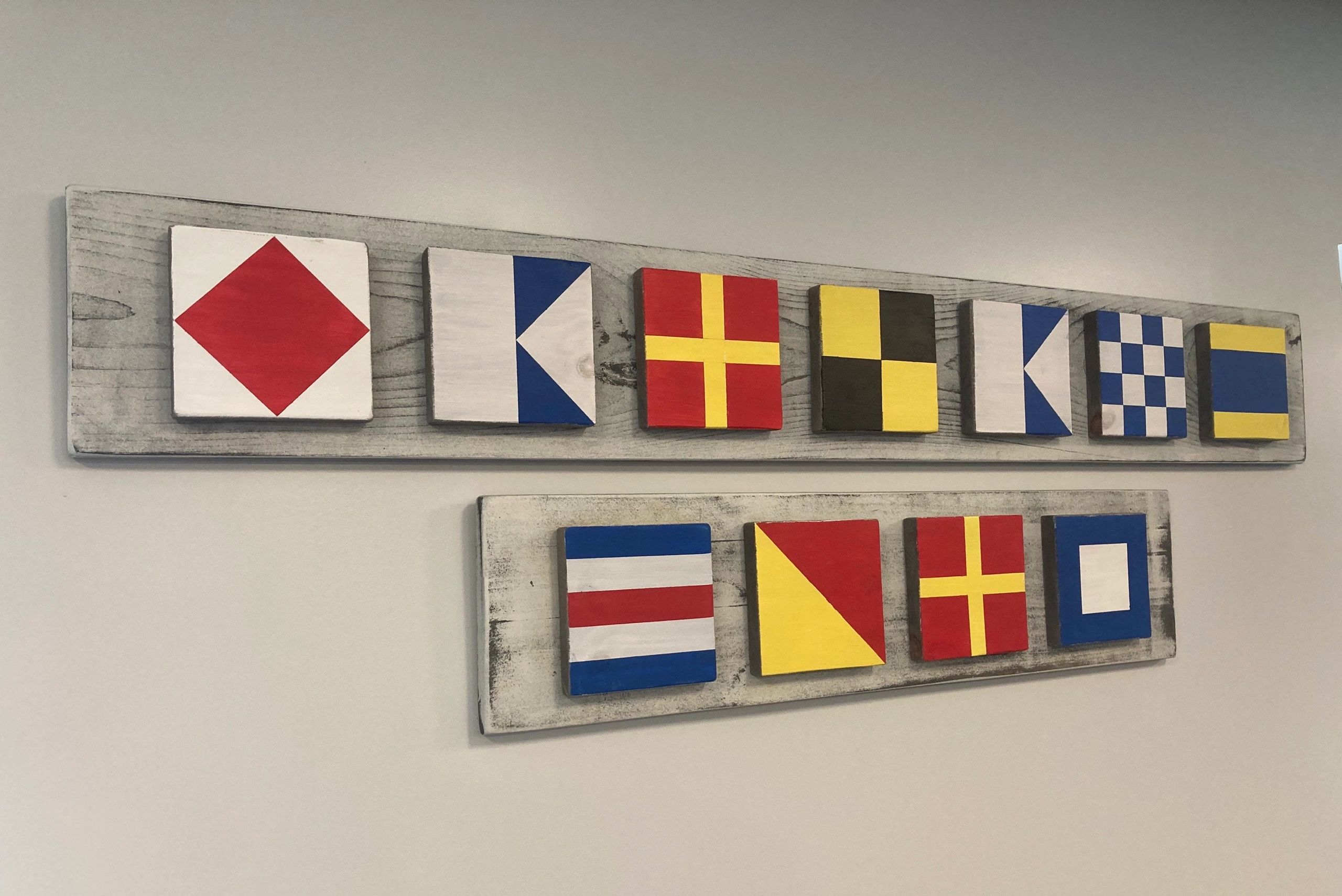 Nautical Flag Signs Nautical Flag Signs, Home Decor, Custom Wooden