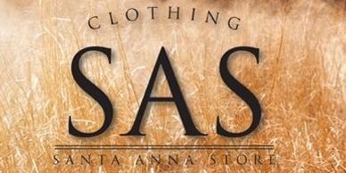 SAS Clothing Store logo in Santa Anna, Texas. 