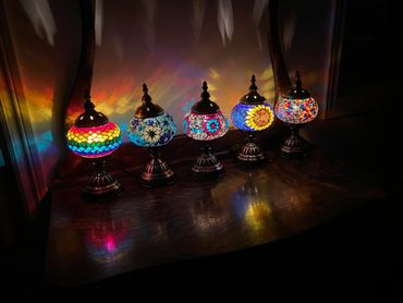 Mosaic Turkish Lamps other options include candle holders & recycled vases.
Minimum 6 partipants