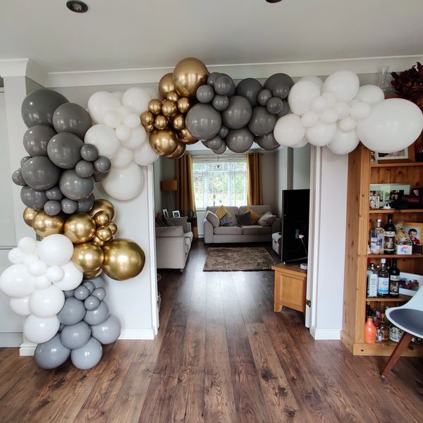 Balloon garland backdrop