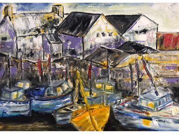 Boats at low tide, Torquay

Oil on board. 24’x20’