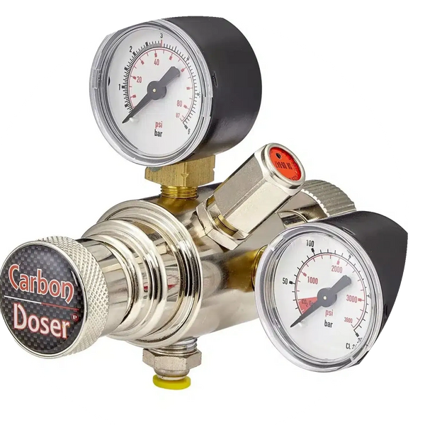 High quality Tunze dual stage co2 regulator with john guest output fitting.