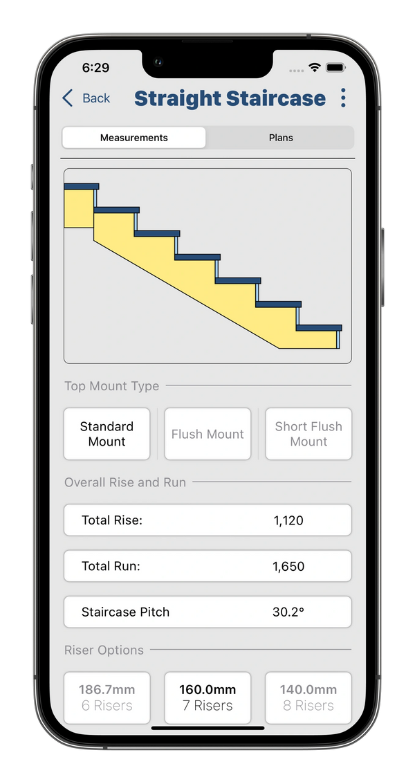 Staircase calculator, Carpentry calculation tools
