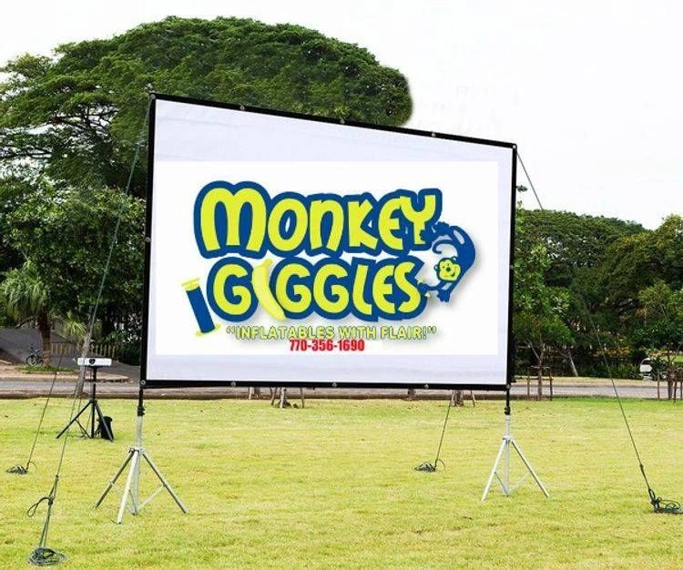 9ft Projector Screen with Projector