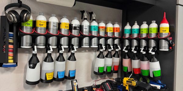 Koch Chemie detailing chemicals and IK Sprayer bottles