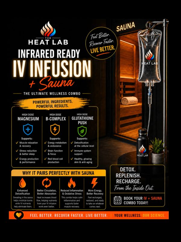 pre sauna glutathione IV Therapy & Injections
