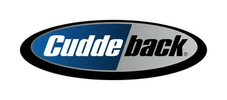 Cuddeback logo with blue and black colors.
