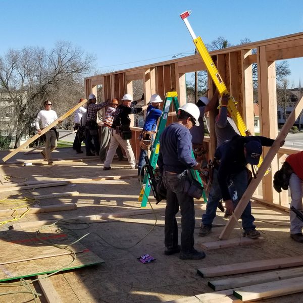 Framing a house