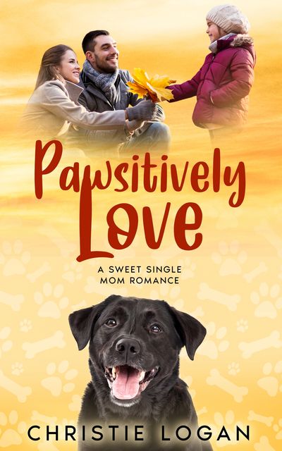 Cover image of Pawsitively Love  with smiling Black Lab dog .