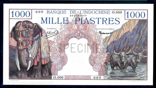 Banque de L'Indochine 1000 bill