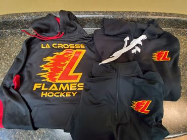 Screen Printing and Embroidery
La Crosse Flames Hockey