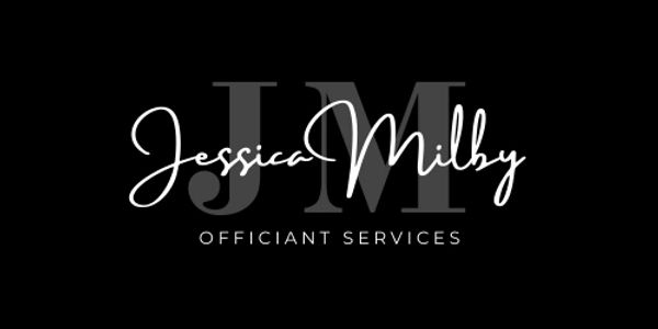 Logo for Jessica Milby Officiant Services.
