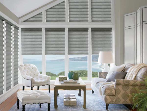 Bellevue Window treatments. Child Safe. Cordless. Roman Shades. Motorized window treatments. Omaha