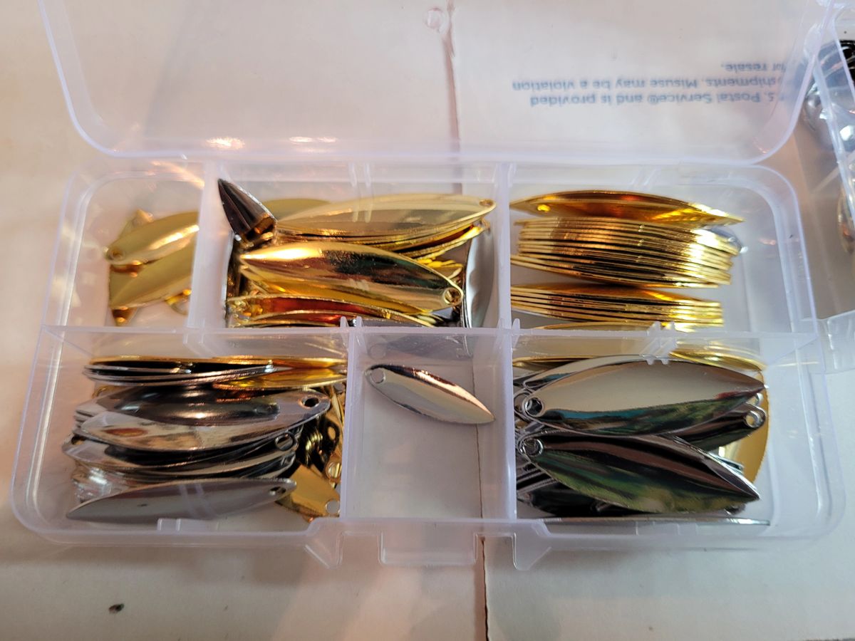 Spinner blade set 120 piece gold and silver choose Colorado or Willow