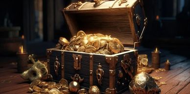 Gold Treasure Box
 prize in PakGames