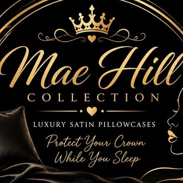 Luxury satin pillowcases by Mae Hill Collection.