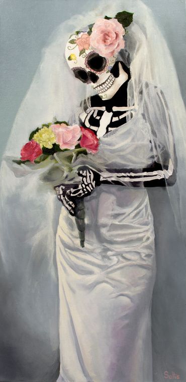 The Bride, 12"x24", Oil on Canvas, Framed