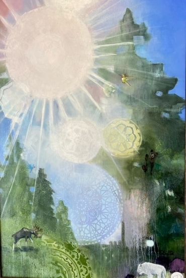 Colorado Sunshine, 24"x36", Oil on Canvas, Framed 