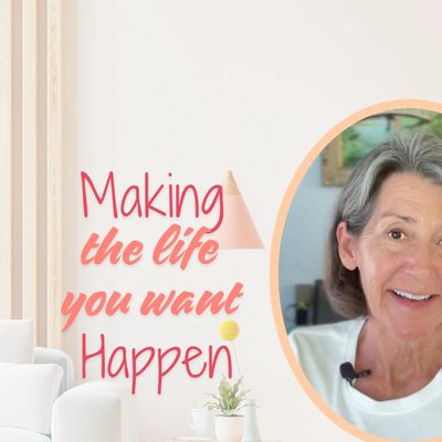 Picture of Judy, Grey brown hair, smiling, white shirt, caption Making the life you want yours. 