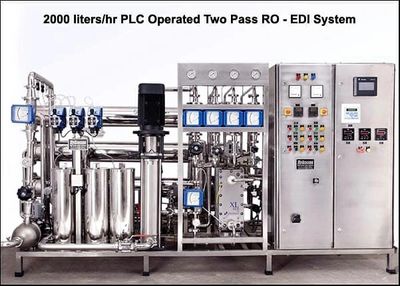 Purified water system for pharmaceutical use, pharma water system, ro edi plant manufacturer India