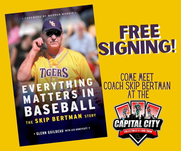 Skip Bertman at the capital city collectibles and card show 