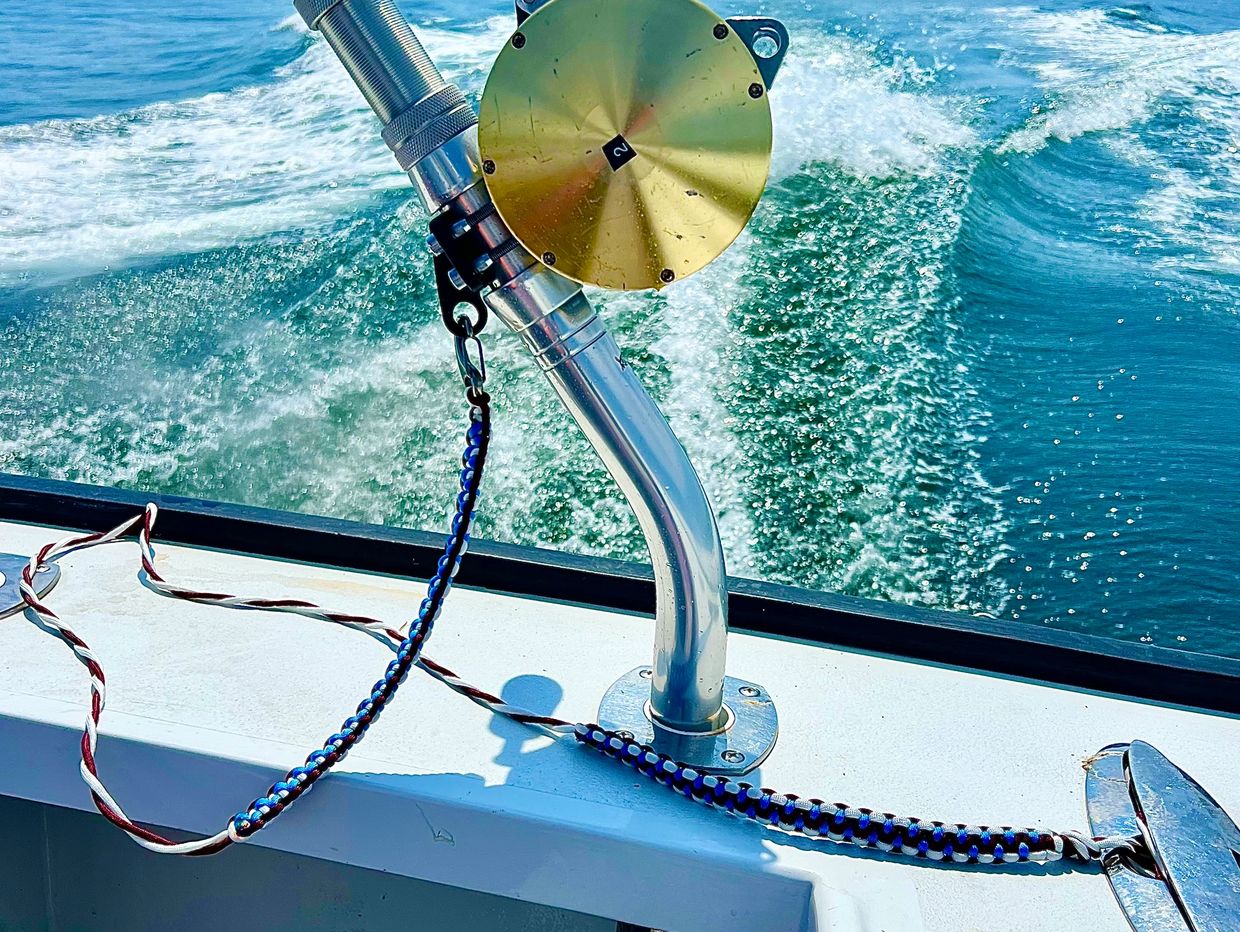 Rod Leash on tuna fishing set up on charter boat