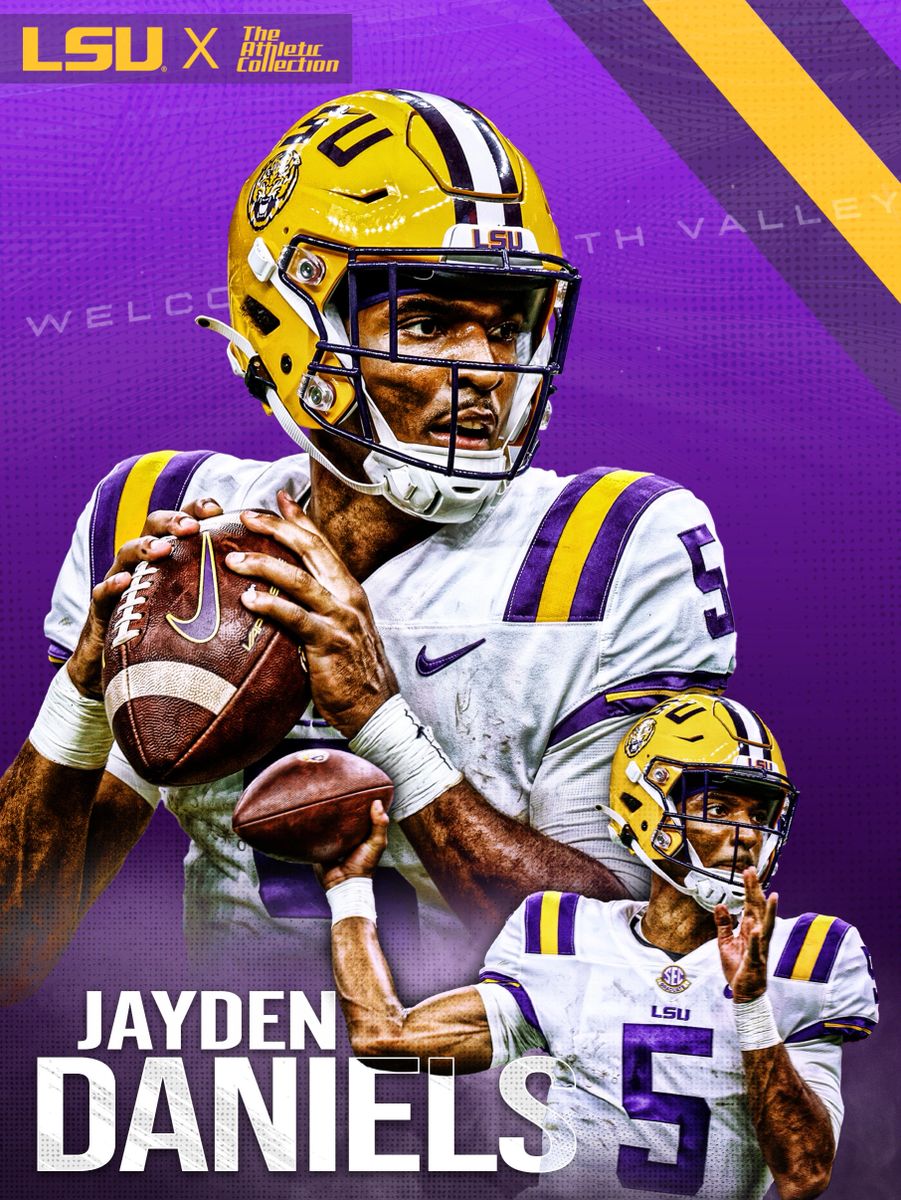 Jayden Daniels LSU Football AR Poster