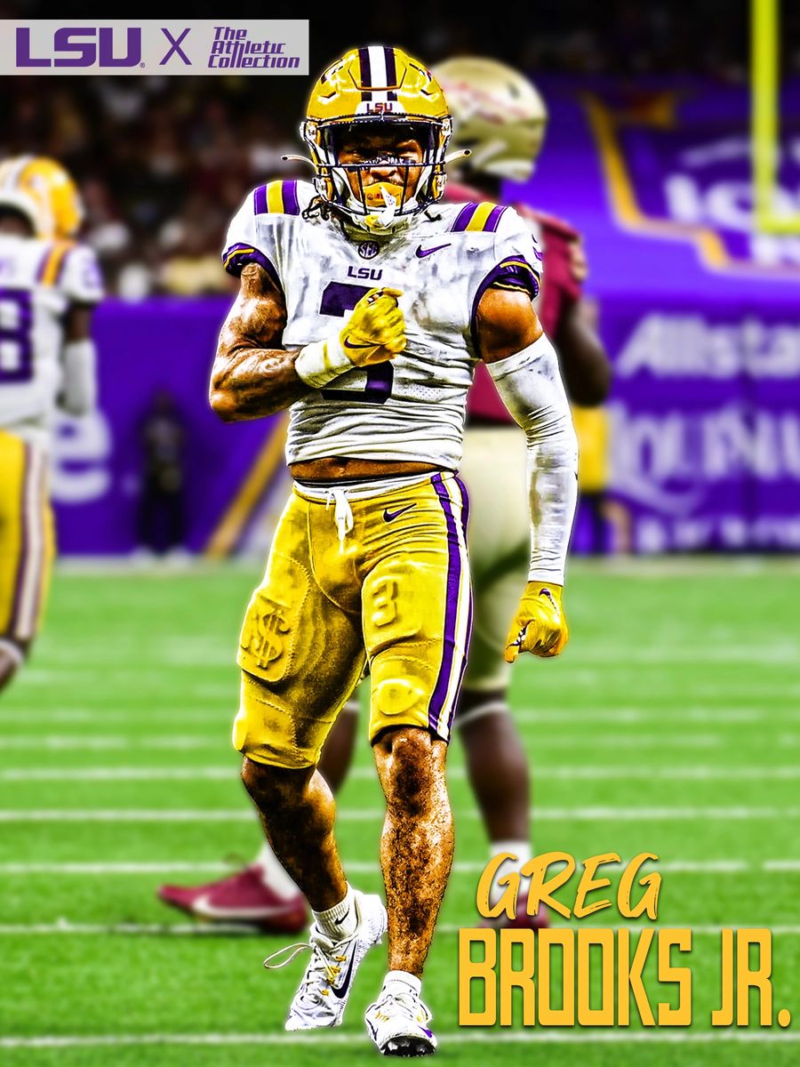 Greg Brooks Jr. LSU Football Poster