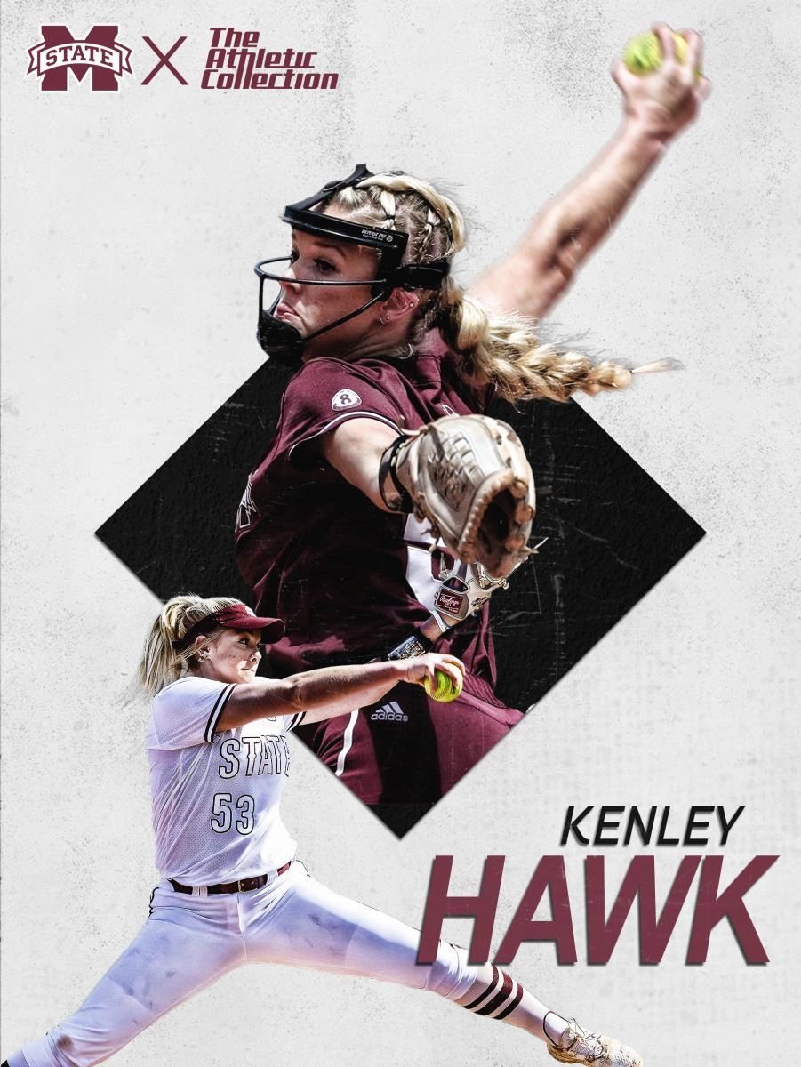 Kenley Hawk MS State Softball NIL Poster