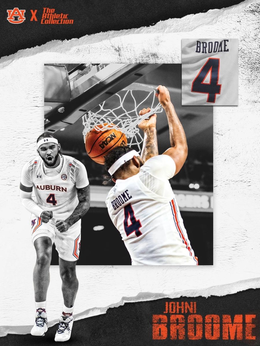 Johni Broome Auburn Basketball NIL Poster