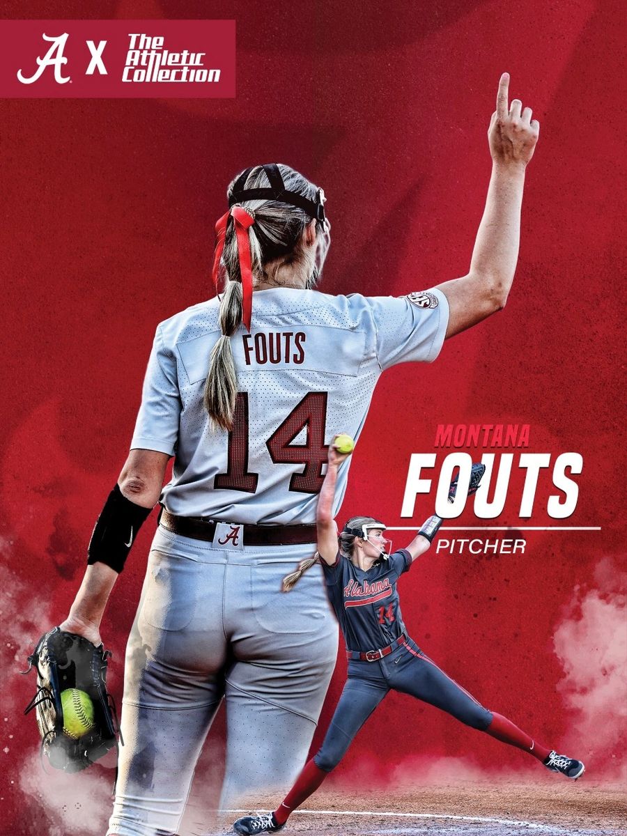 Montana Fouts Alabama NIL Softball Poster