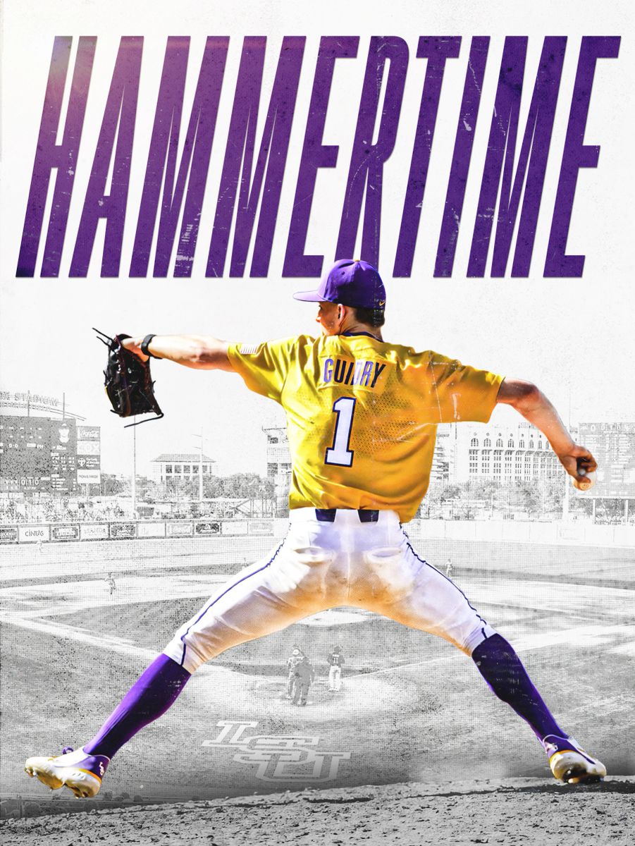 Gavin Guidry "Hammertime" LSU Baseball NIL Poster