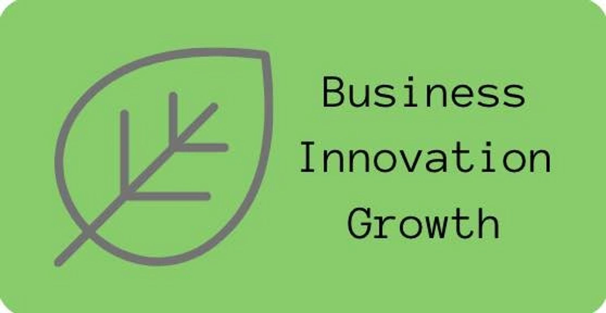 Business Innovation Growth logo with leaf