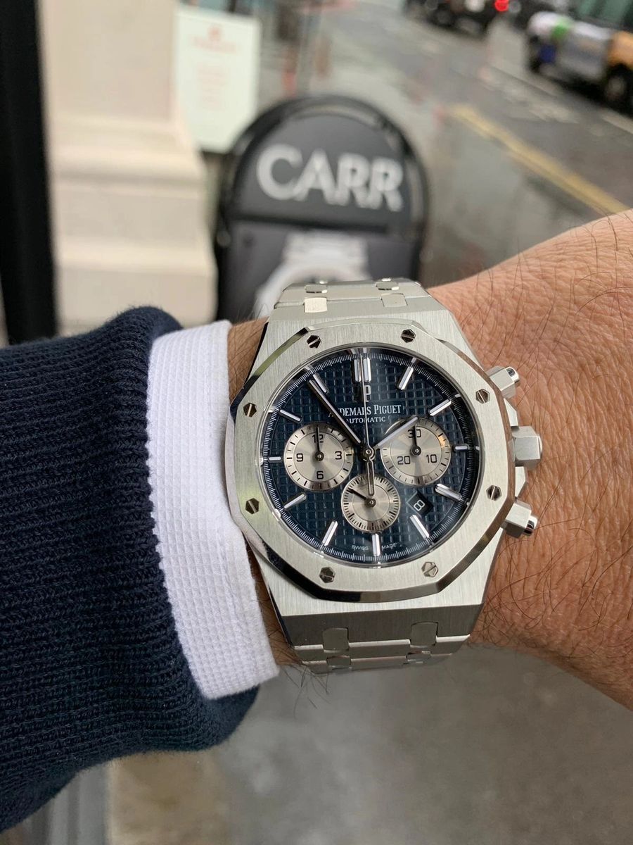 Audemars Piguet Royal Oak Chronograph Blue 41mm Boutique Only st Oo 12st 01