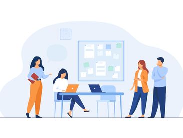 Illustration people in the office