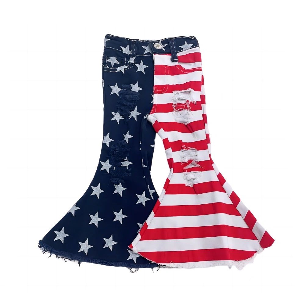 MISS STARS AND STRIPES FLARE JEANS