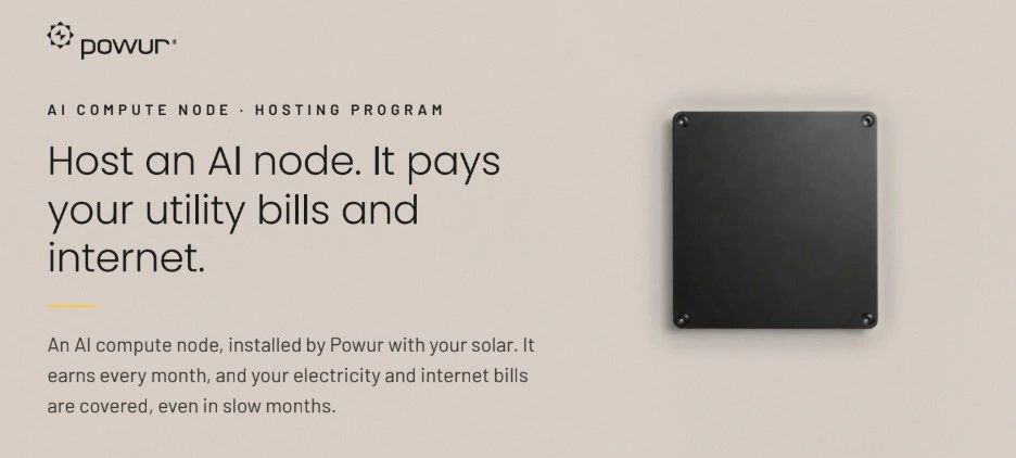 Host an AI node to cover your utility and internet bills.