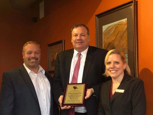 Brad Proudfoot while the President Elect of the Medina County Bar Association with Judge Kevin Dunn