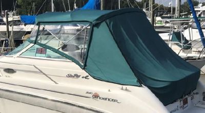 1996 Sea Ray 240 Sundancer Canvas with Aft Enclosure Curtain
