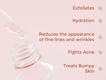 Information about lactic acid used in facials 