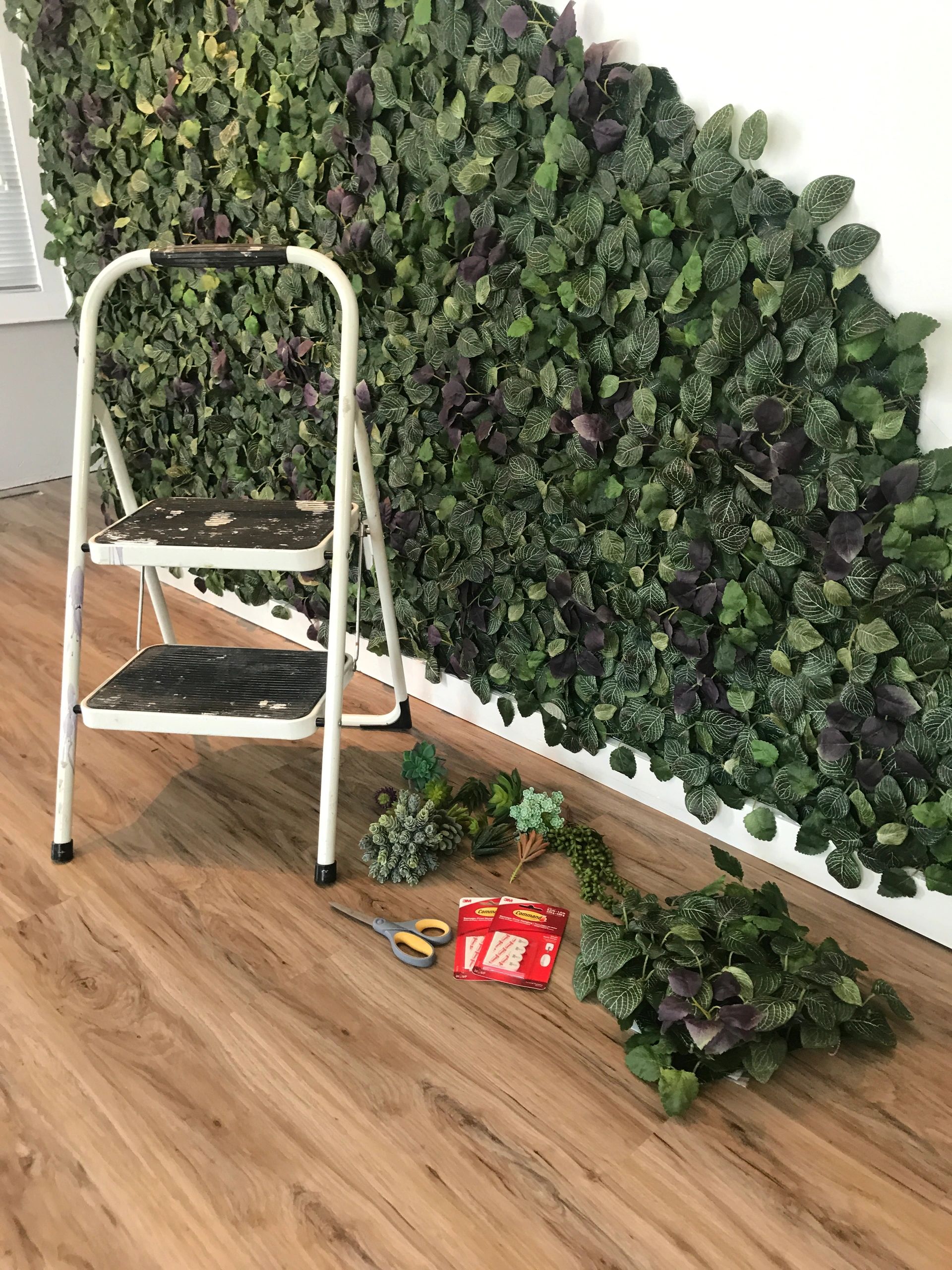 How to make an indoor faux living wall