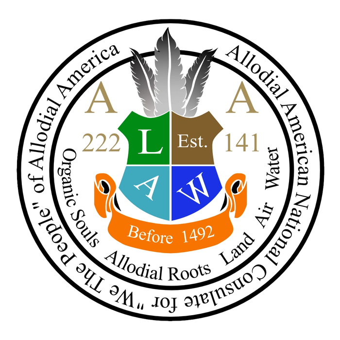 Logo of Allodial American National Consulate.