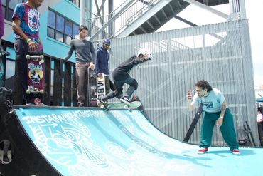 Father & Son Moment at the Brooklyn Market Skate Jam