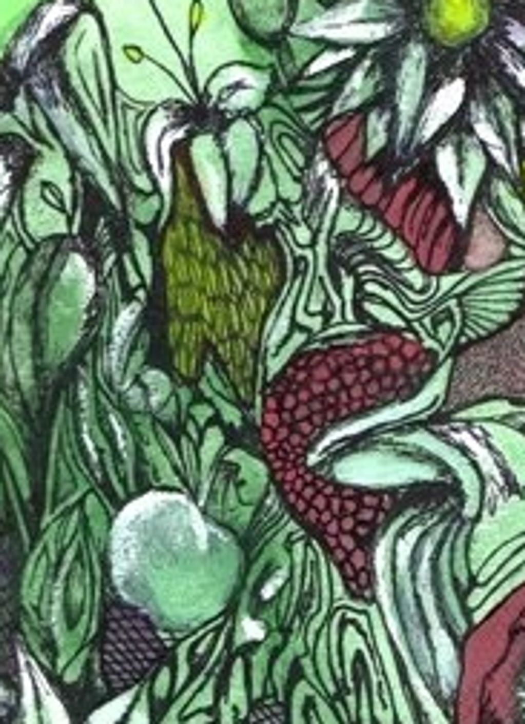 "Biophilia"
Ink and Watercolor on paper
2008