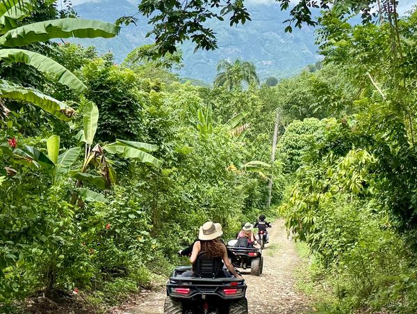4 wheels river excursion.