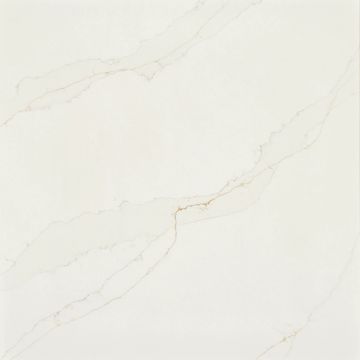 Maxim has a creamy white background with taupe veining that varies in width  with gold vein accents