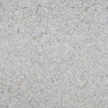 Seashell-N is a quartz that has a consistent pattern of warm deep, slate grey tones white background