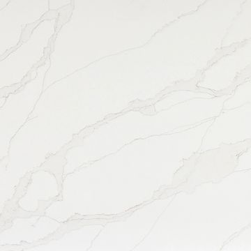 Zuri has a creamy white background with diagonal veining that varies from narrow to wide sections.